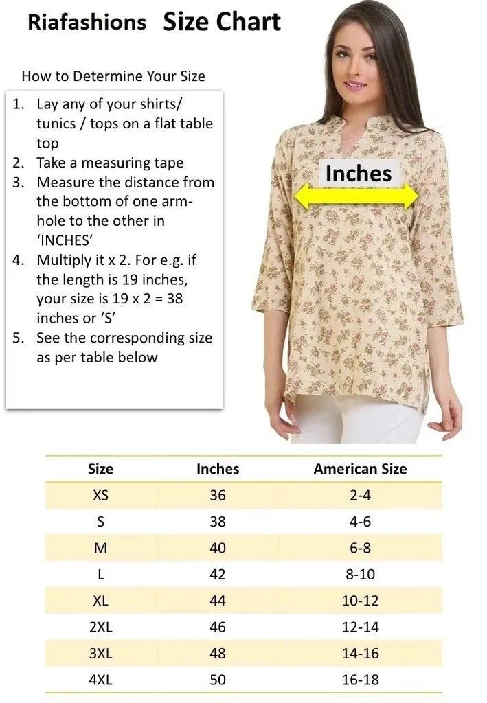 Readymade Printed Crepe Tunic