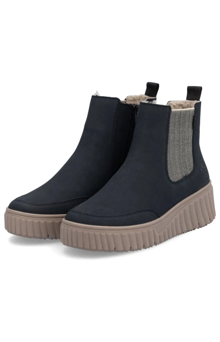 Rieker Chelsea Boot in Midnight Black