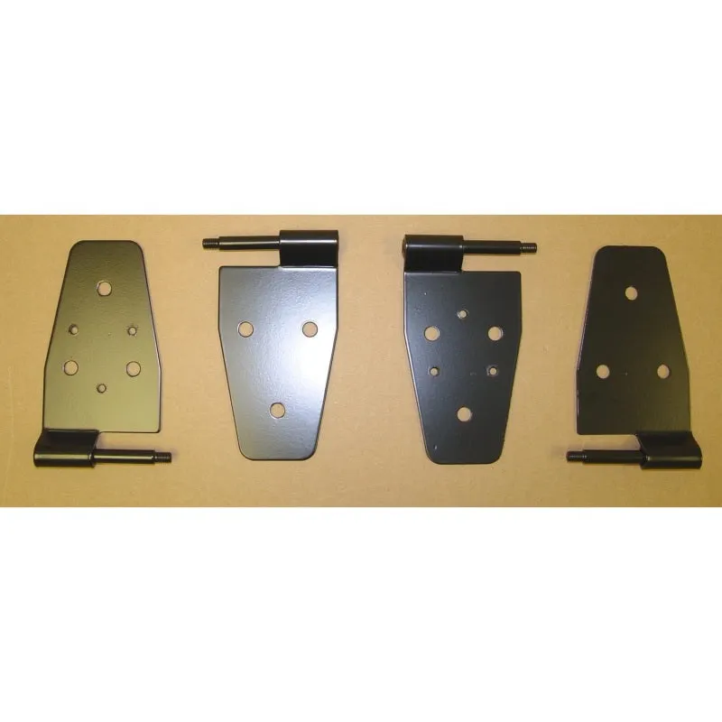 Rugged Ridge Door Hinge Kit Black 87- 06 Jeep Wrangler TJ