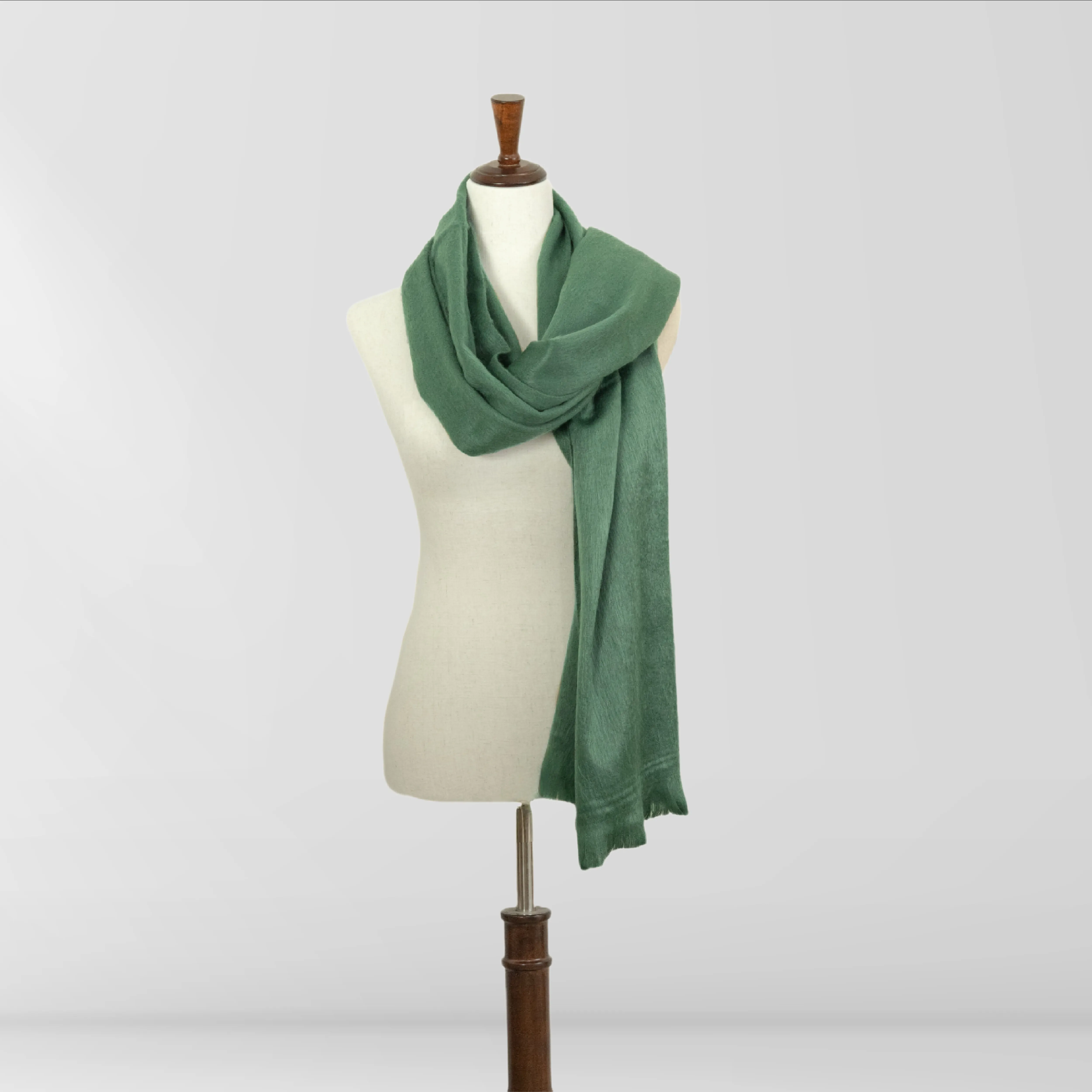 Sage Green - Alpaca Wool Shawl