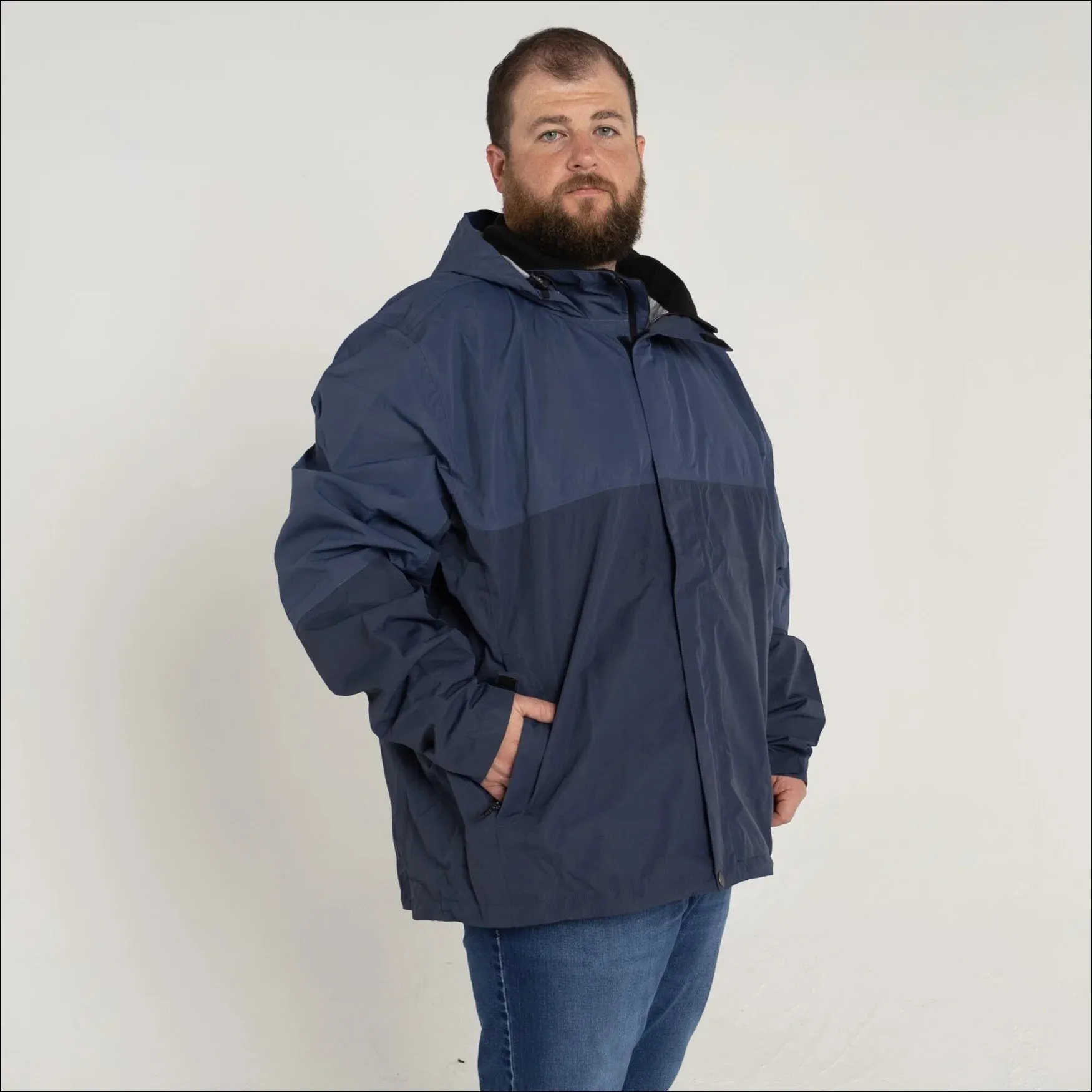 Snow Country Outerwear Men’s Big 3XL-7XL Cloudburst Rain Jacket Windbreaker