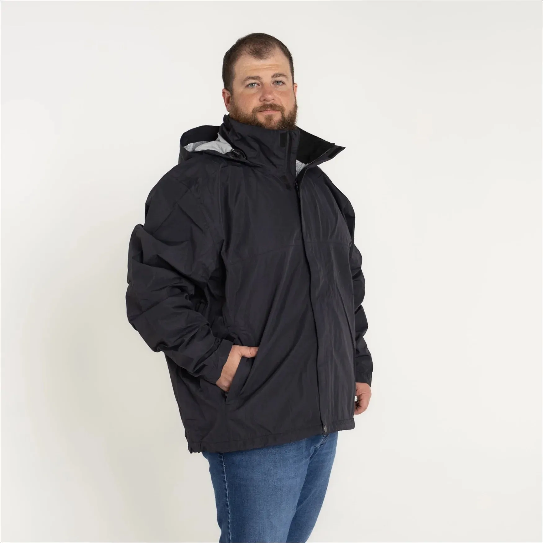 Snow Country Outerwear Men’s Big 3XL-7XL Cloudburst Rain Jacket Windbreaker