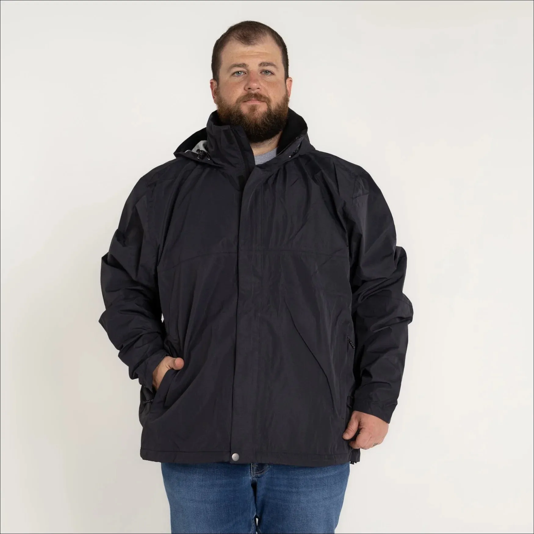 Snow Country Outerwear Men’s Big 3XL-7XL Cloudburst Rain Jacket Windbreaker