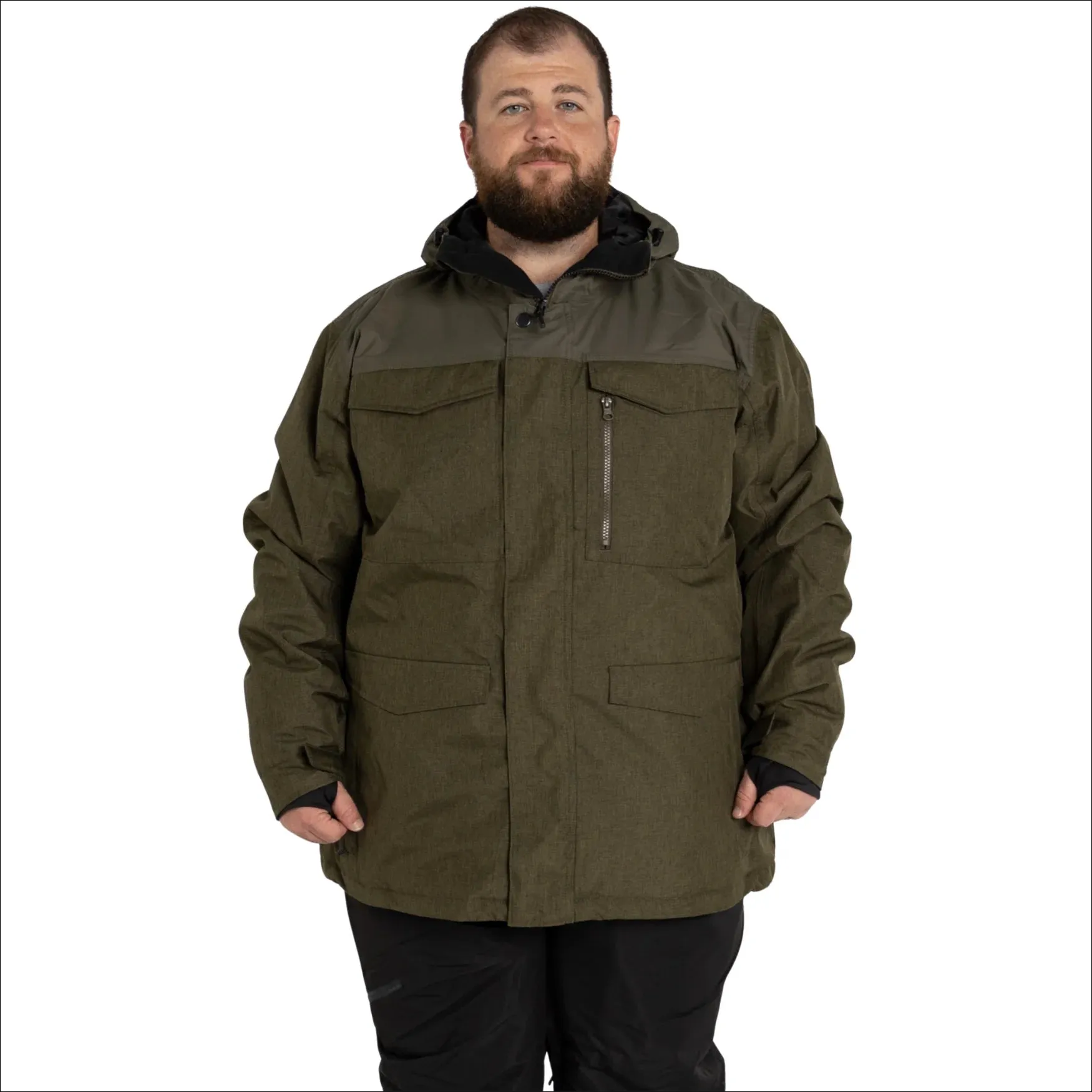 Snow Country Outerwear Men’s Big Sizes 2Xl-7XL Winter Insulated Winter Parka Coat Traverse