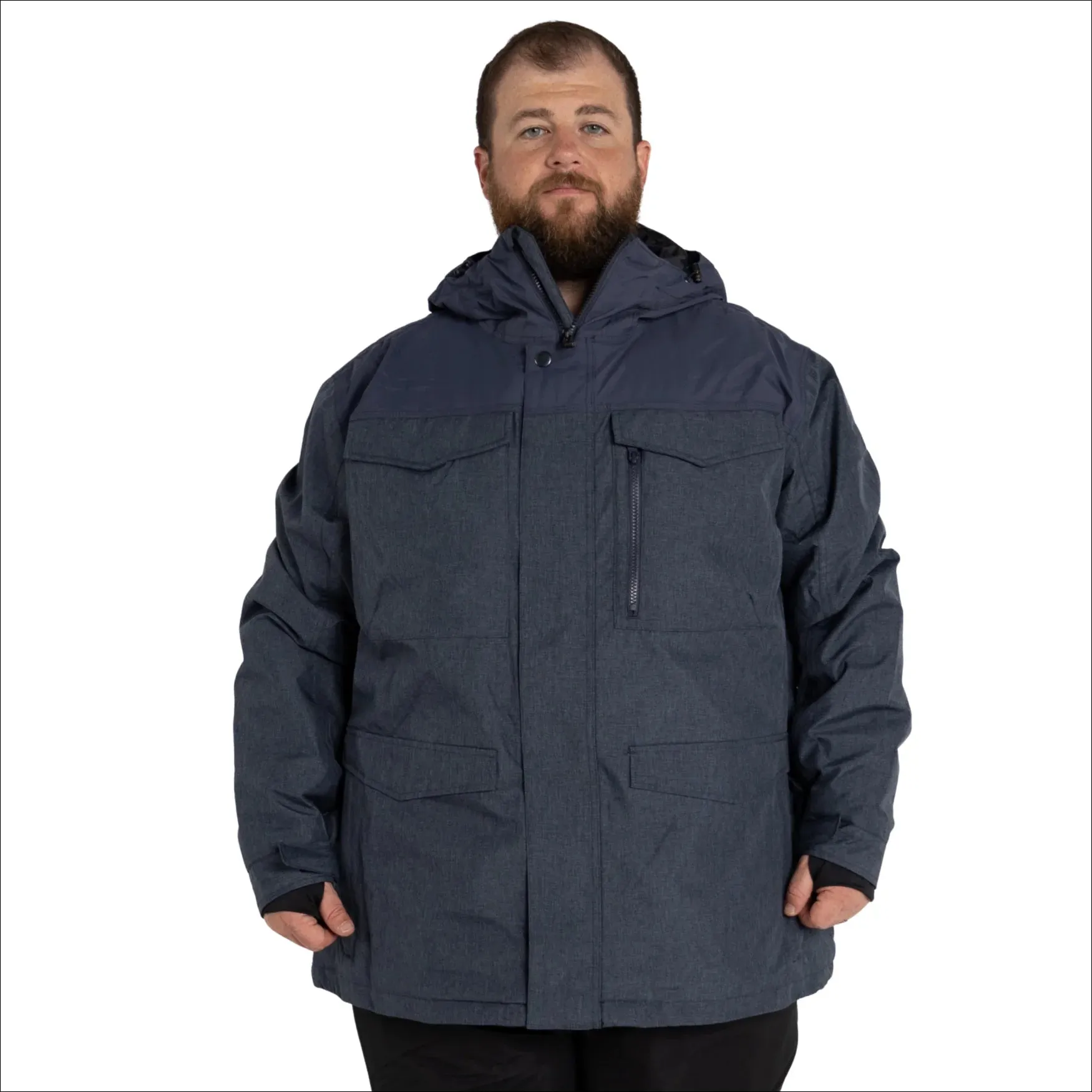 Snow Country Outerwear Men’s Big Sizes 2Xl-7XL Winter Insulated Winter Parka Coat Traverse