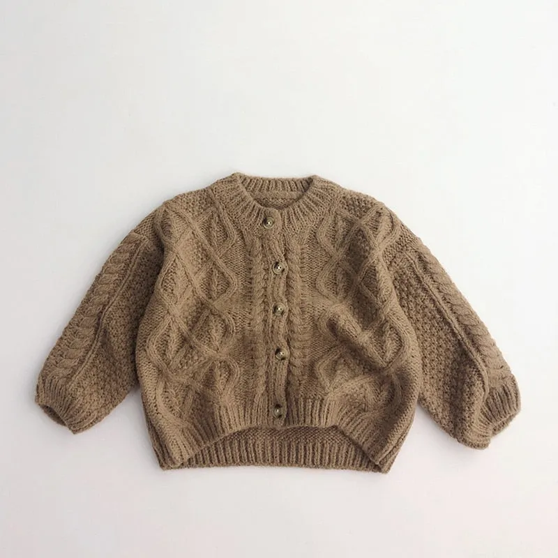 Snowflake Sensation - Festive and Fun Winter Cardigan for Kids