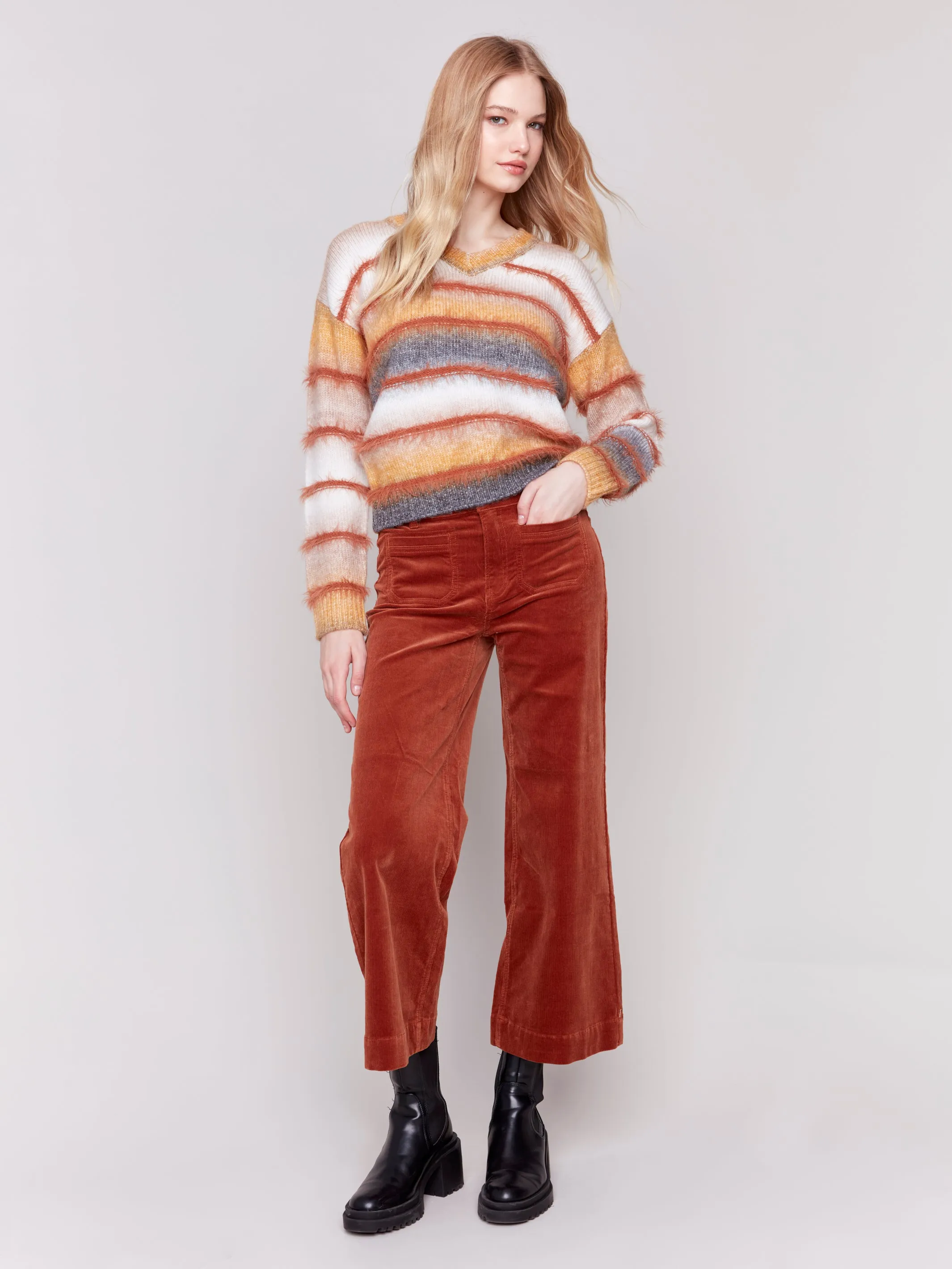 Space Dye Sweater Amber by Charlie B