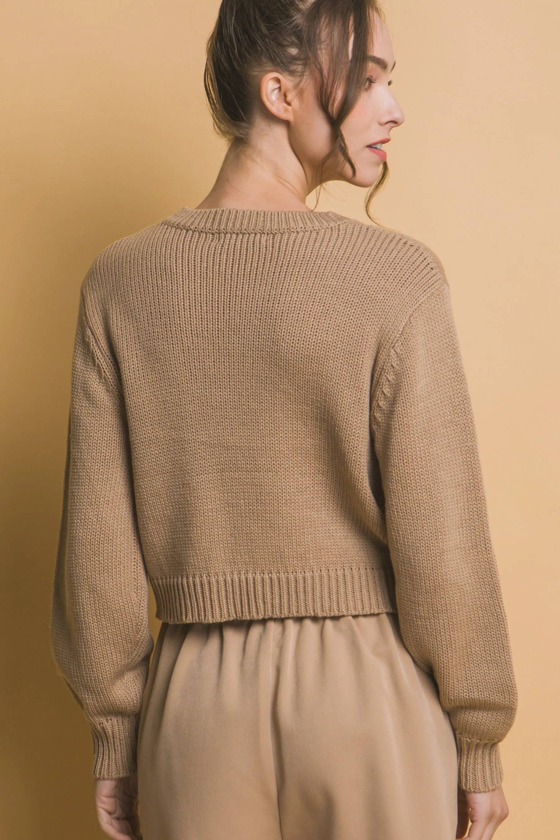 Strawberry Sweater in Khaki