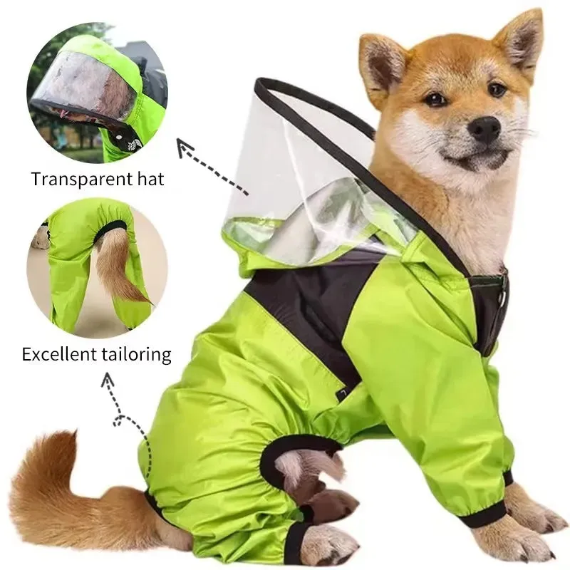 “The Dog Face” Hooded Raincoat and Jumpsuit