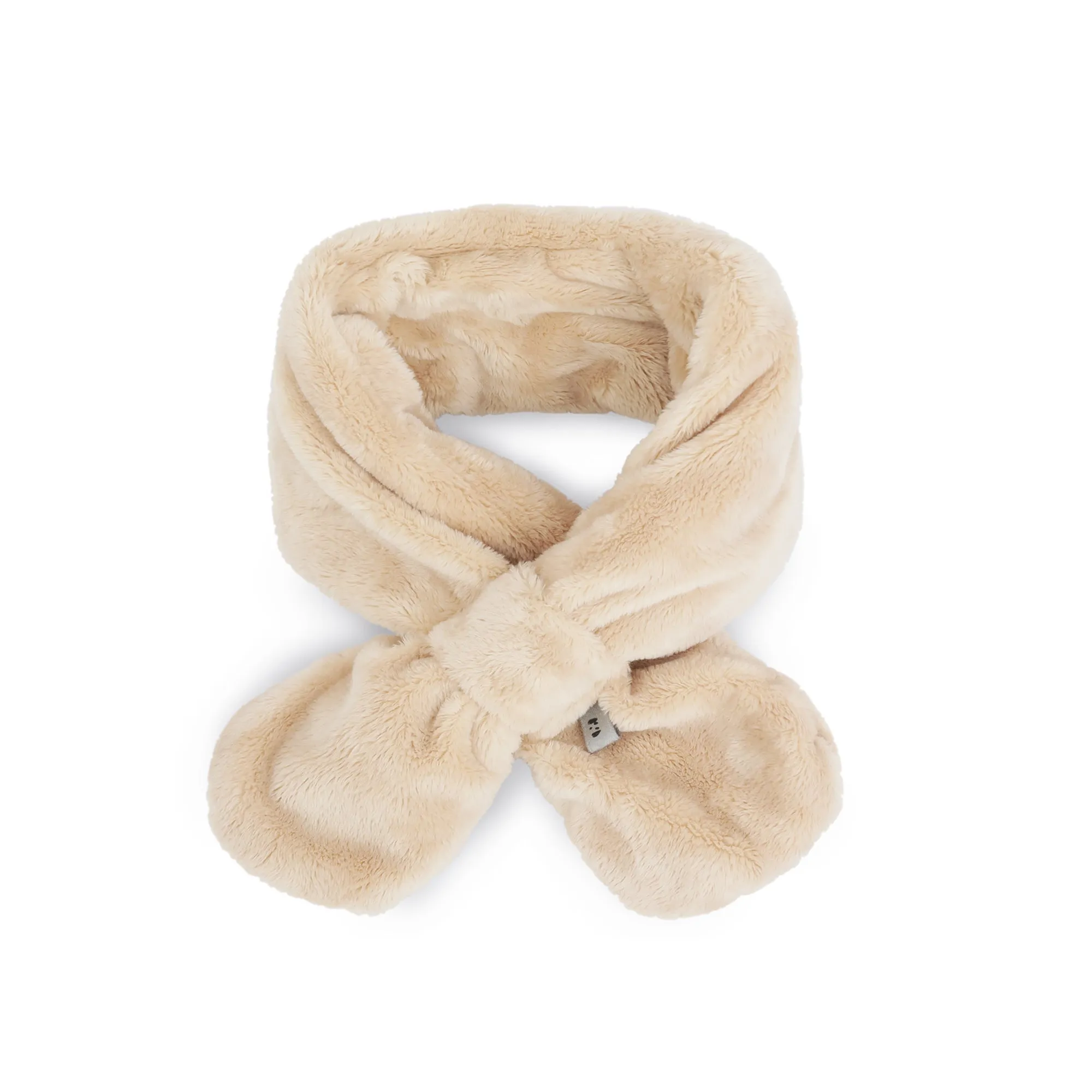 Toddler Winter Fashion Scarf Kids Warm Fluffy Thick Fleece Baby Neck Warmer | Light Peach