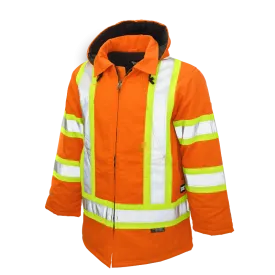 Tough Duck Safety Parka Jacket with Quick Release Hoodie - S157