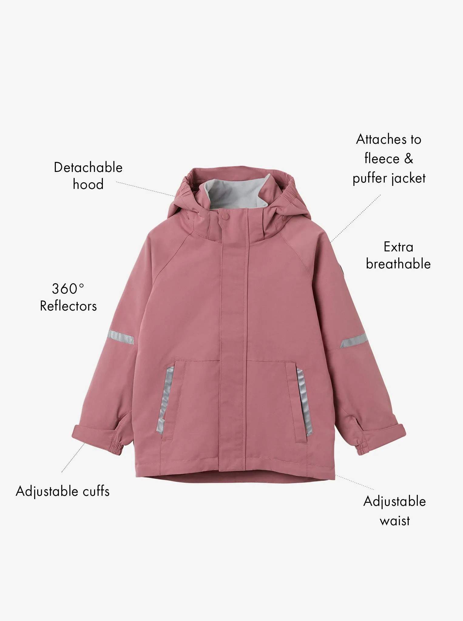 Waterproof Kids School Coat