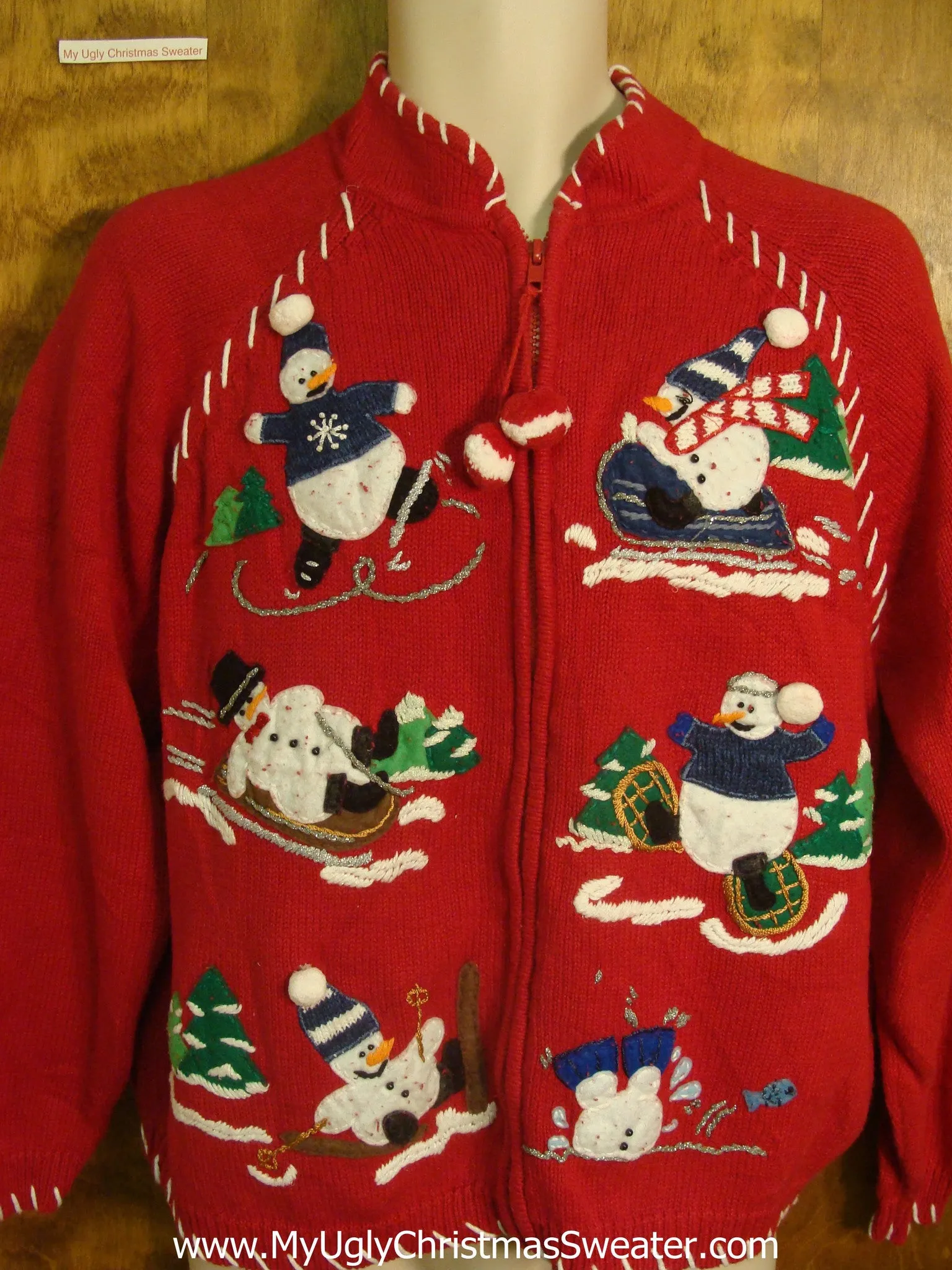 Winter Snowmen Ugly Xmas Sweater