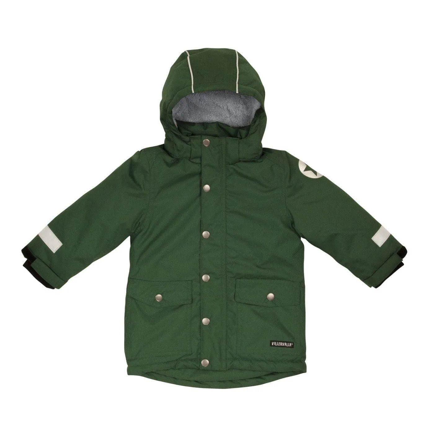 Winter Waterproof Insulated Parka: Dark Pine Green