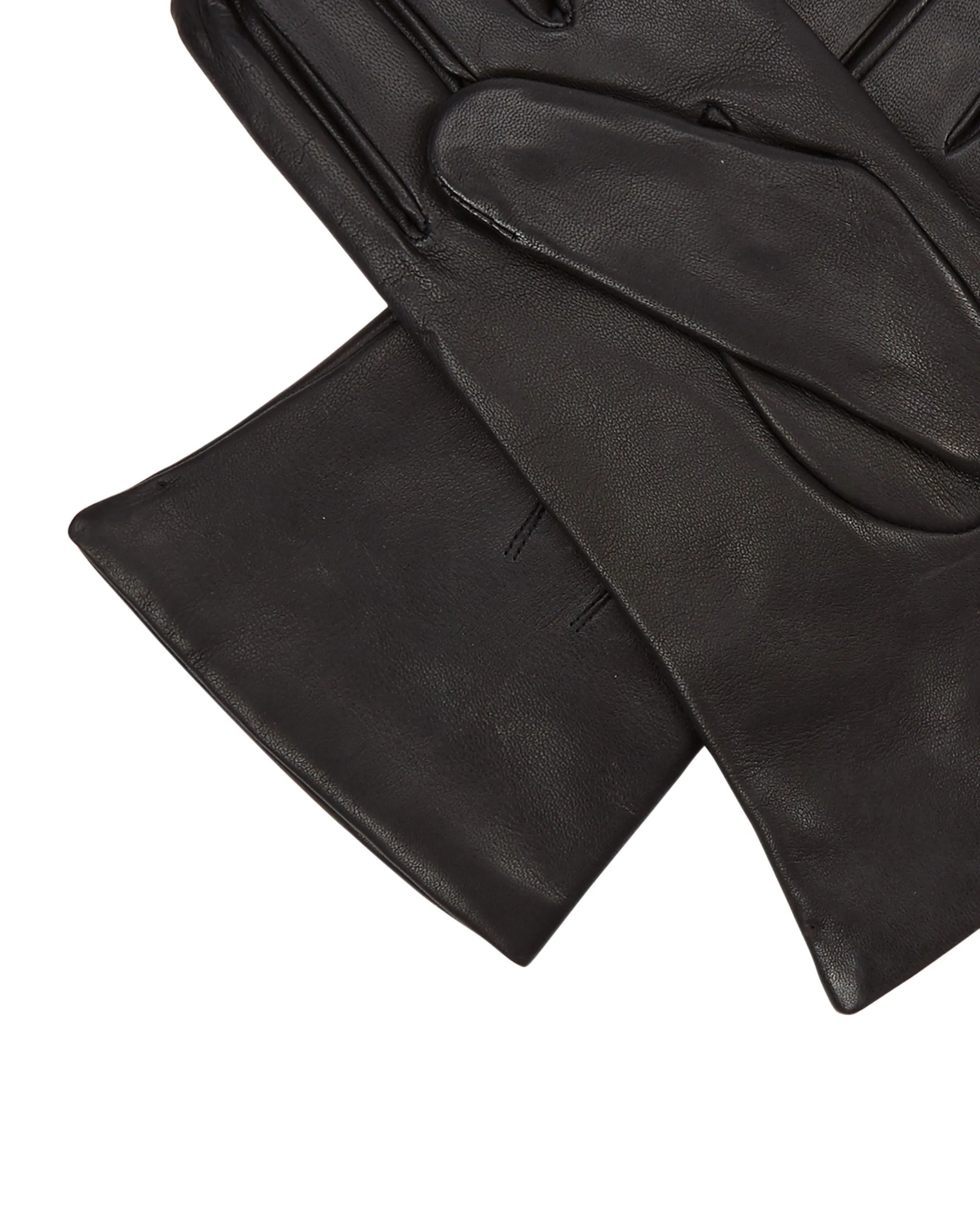 Women's Leather Short Gloves Black